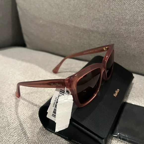 NEW MaxMara Women's Brown 55mm Sunglasses - Picture 6 of 12